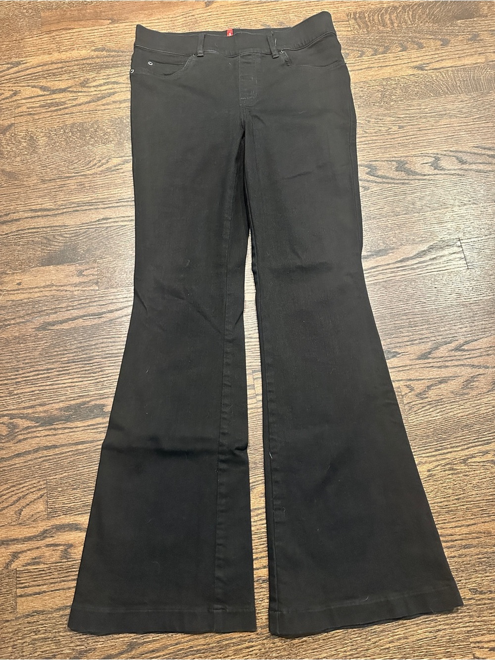 SPANX Clean Black Flared Jeans